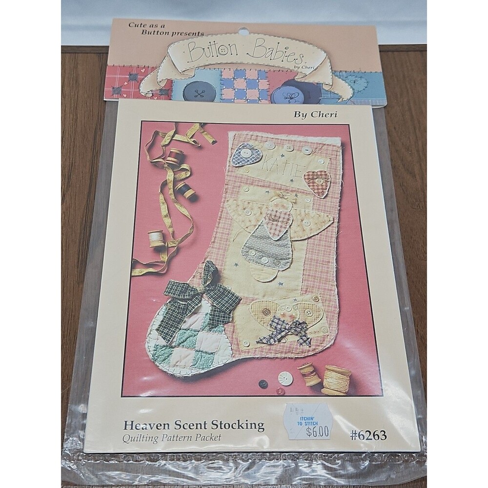 Heaven Scent Stocking Button Babies by Cheri Quilting Pattern Packet #6263 (H)
